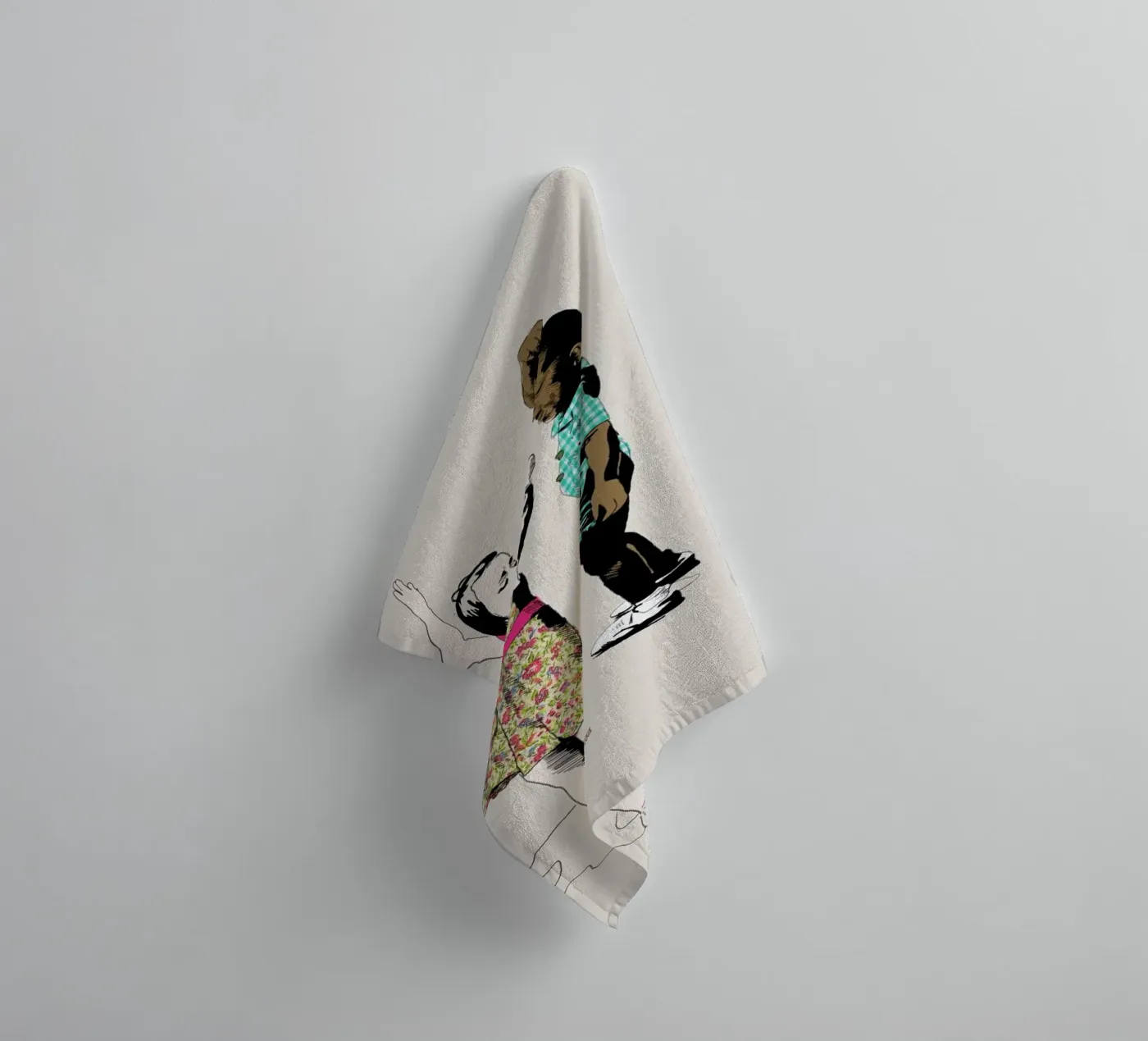 Dancing Kid badhanddoek van La Belette Rose