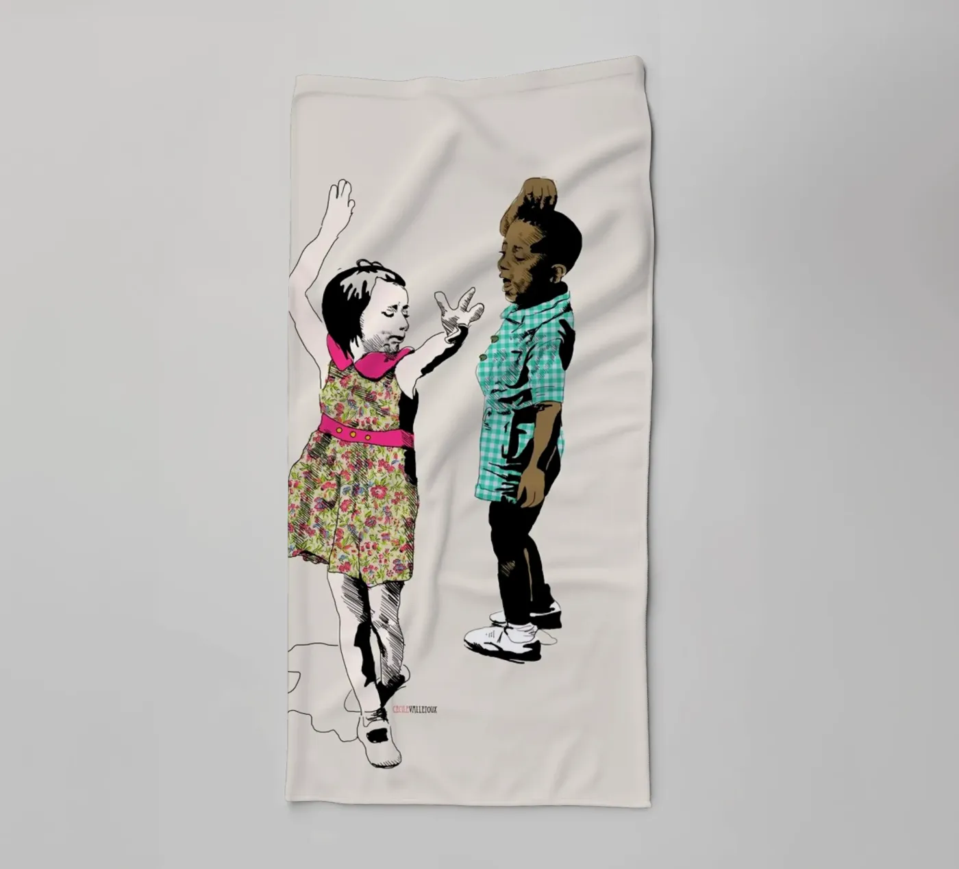 Dancing Kid badhanddoek van La Belette Rose
