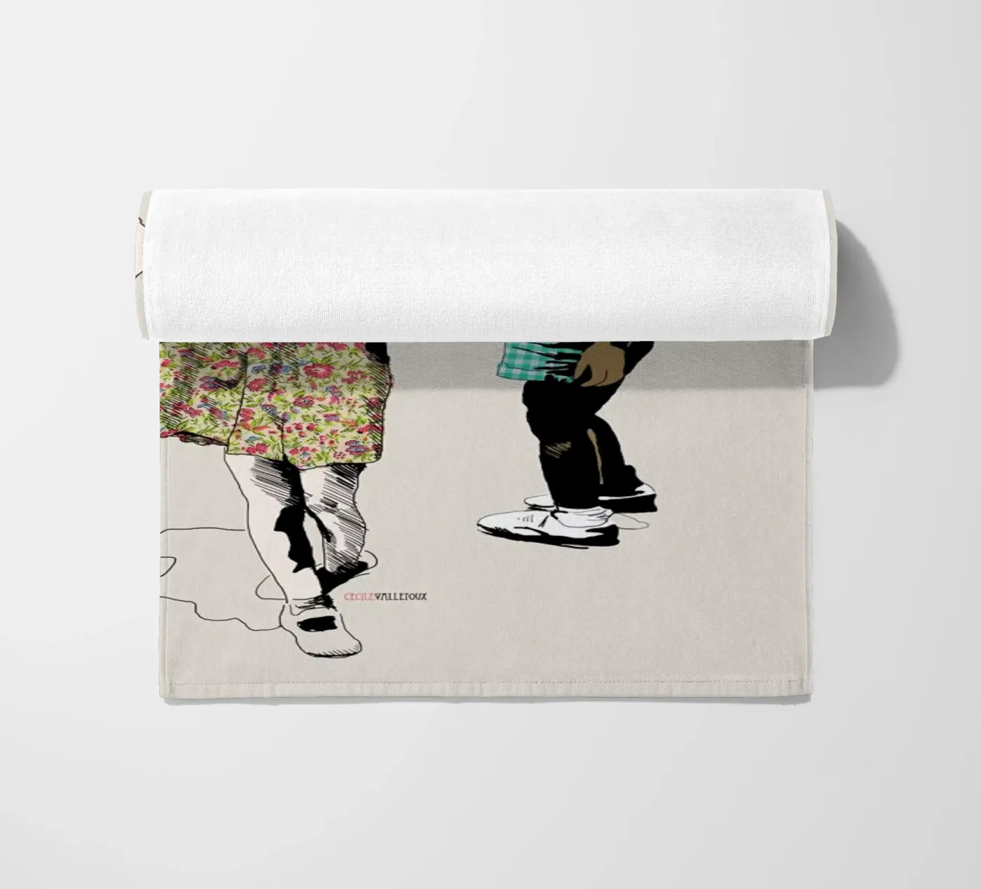 Dancing Kid Strandtuch von La Belette Rose