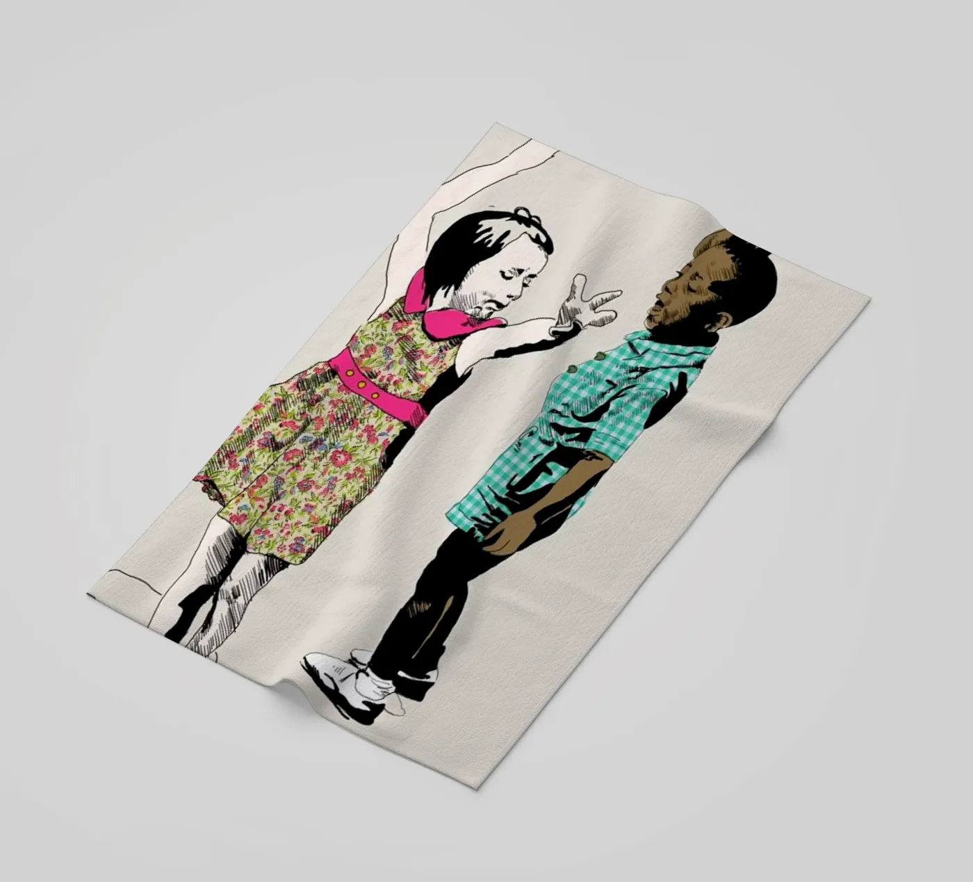 Dancing Kid Strandtuch von La Belette Rose