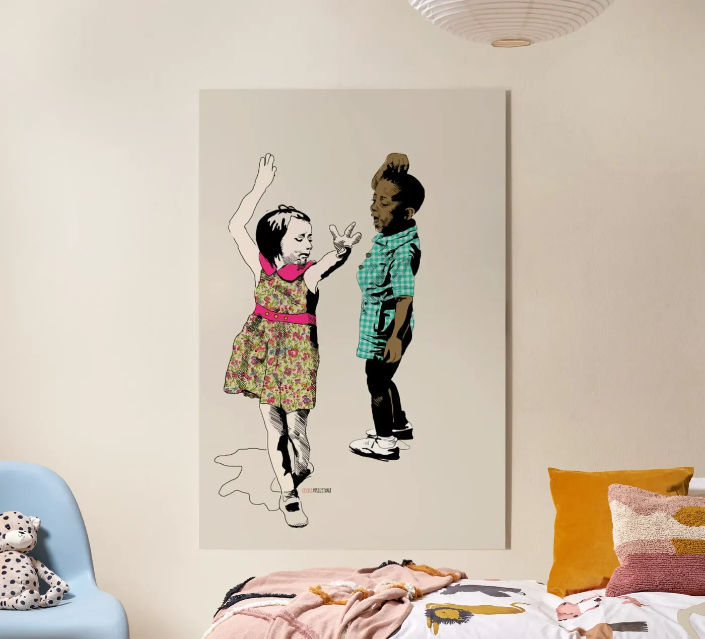 Dancing Kid Acryl-Glas von La Belette Rose