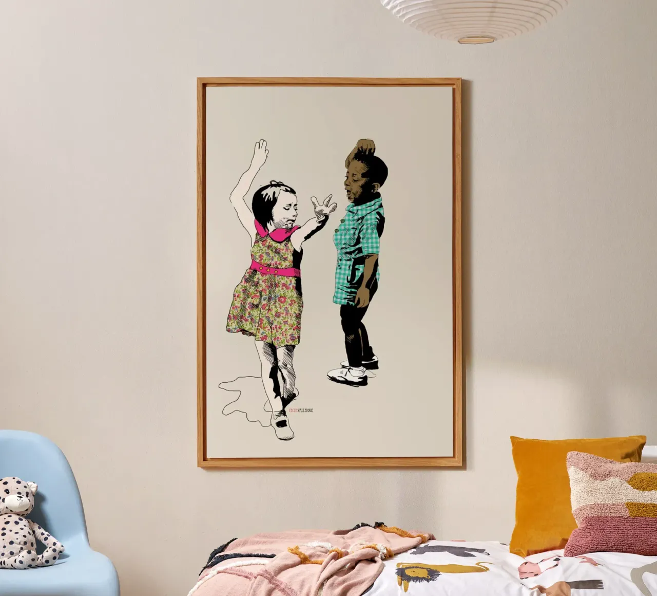 Dancing Kid forex plate by La Belette Rose