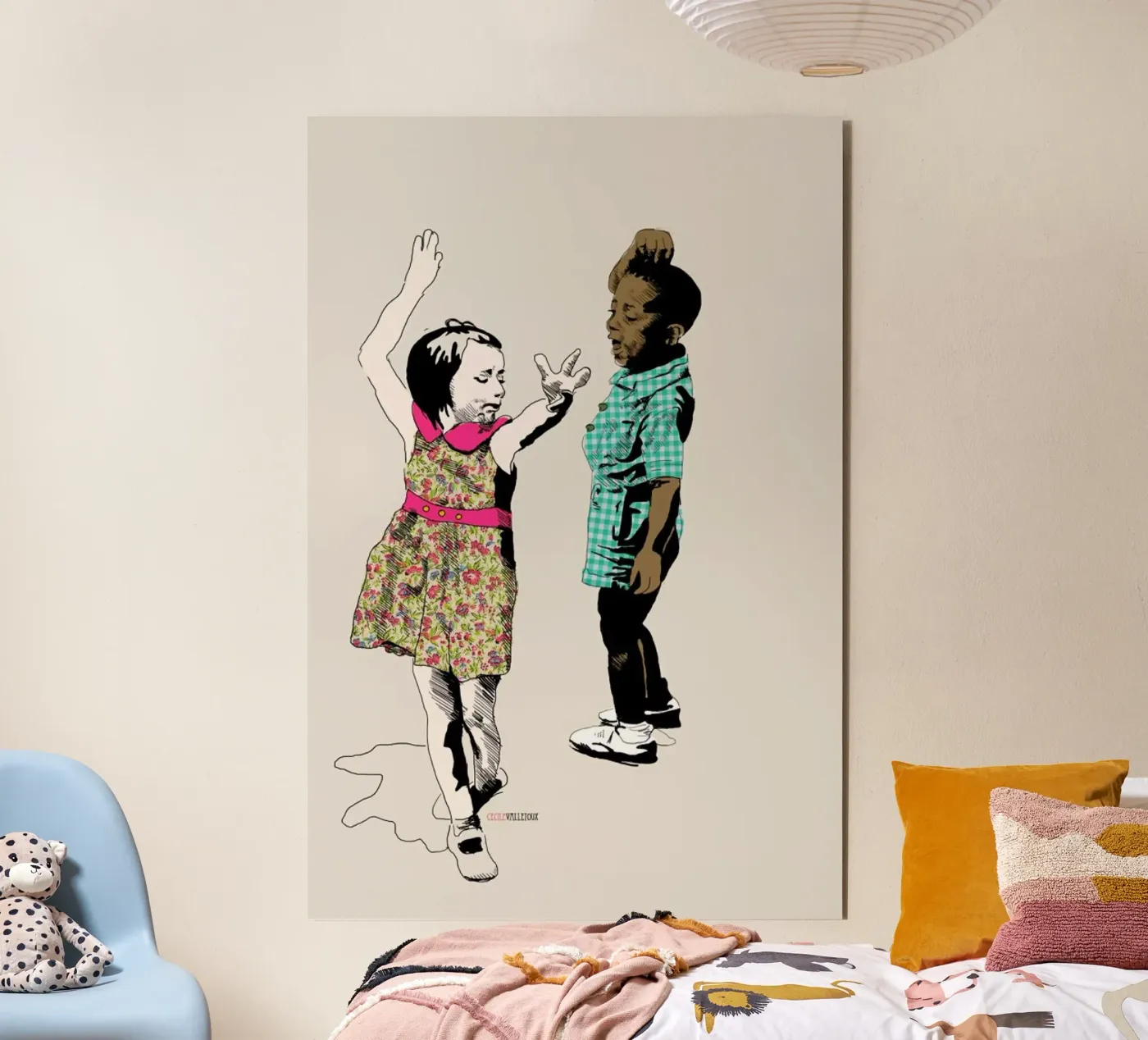 Dancing Kid forex plate by La Belette Rose
