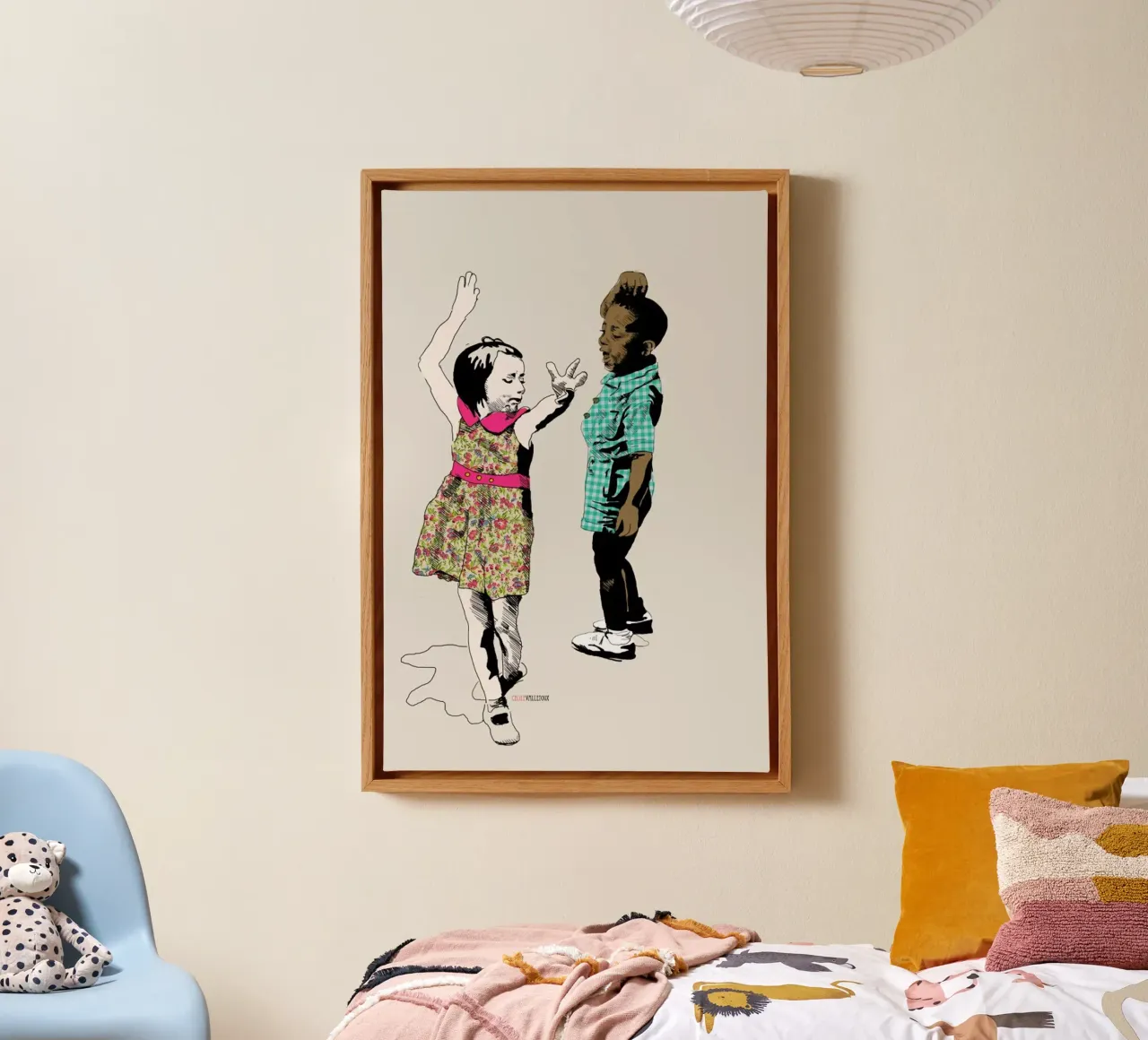 Dancing Kid canvas by La Belette Rose