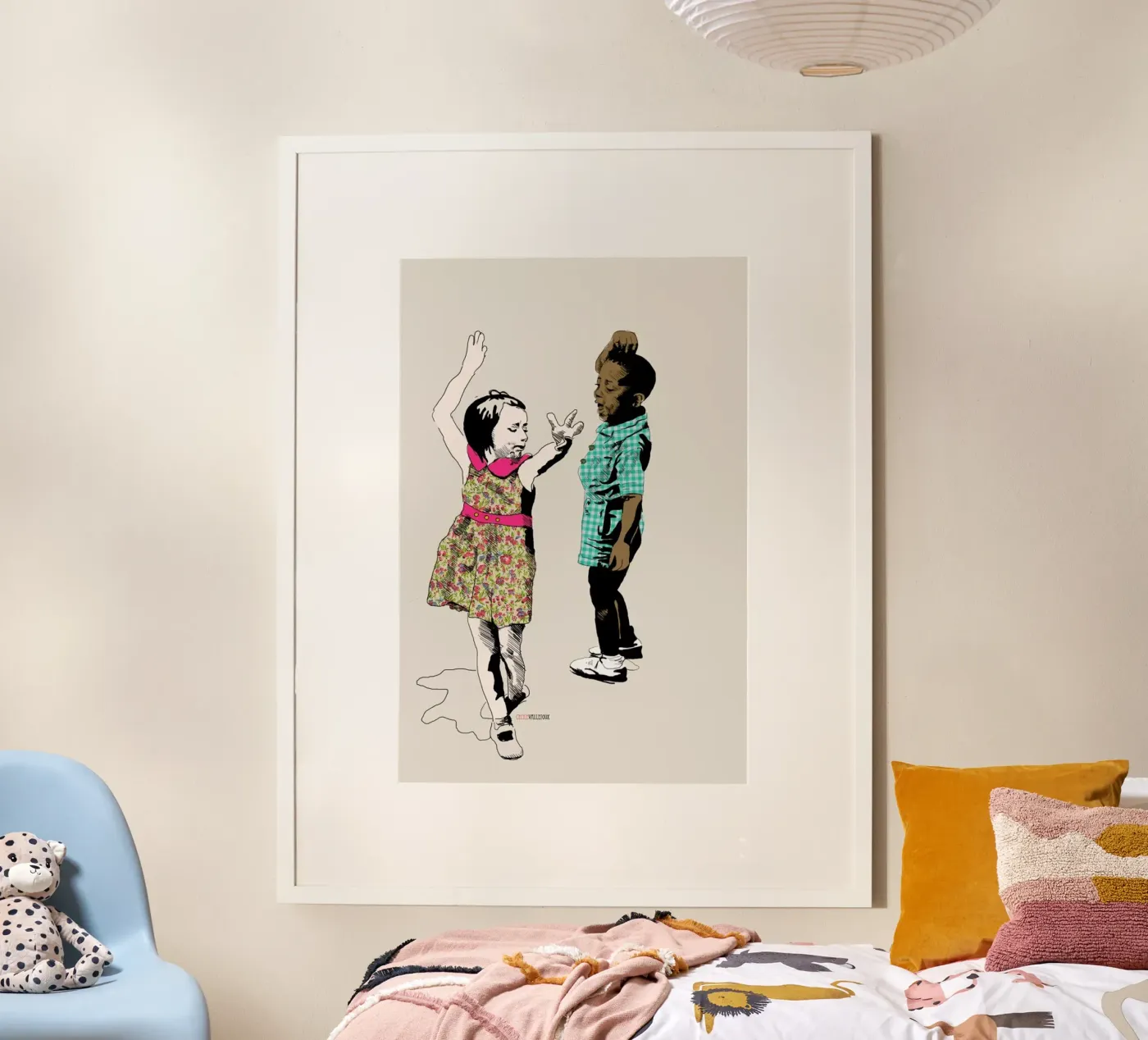 Dancing Kid poster van La Belette Rose