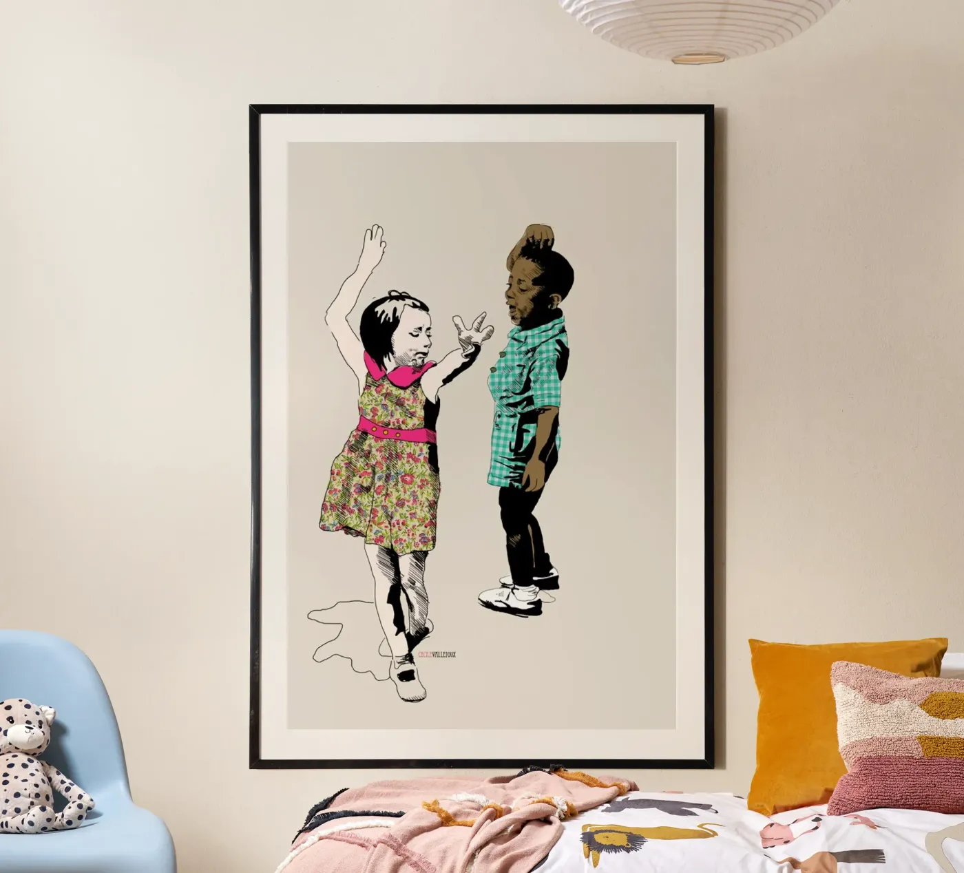Dancing Kid poster van La Belette Rose