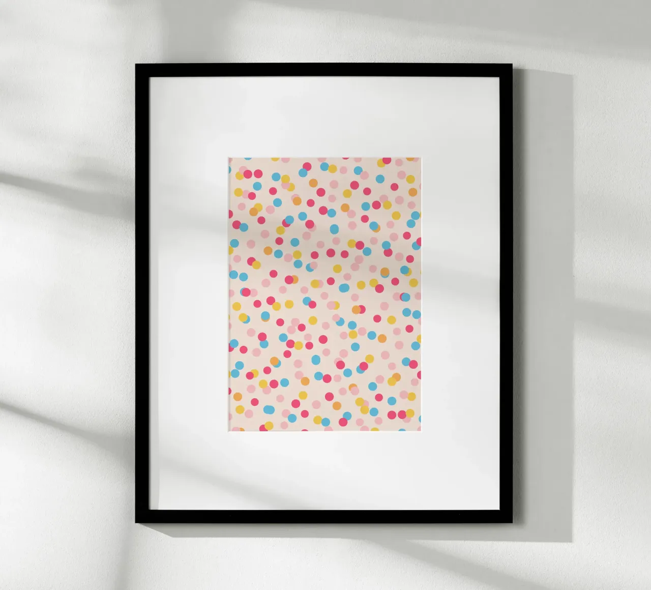 Konfetti Pastell poster con telaio in plastica da BAINAI KIDS