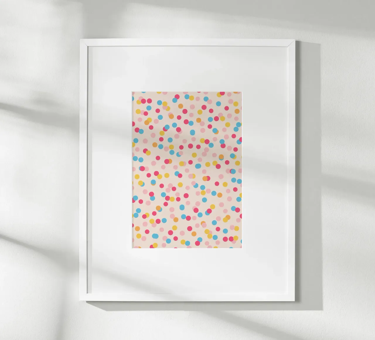 Konfetti Pastell poster con telaio in plastica da BAINAI KIDS