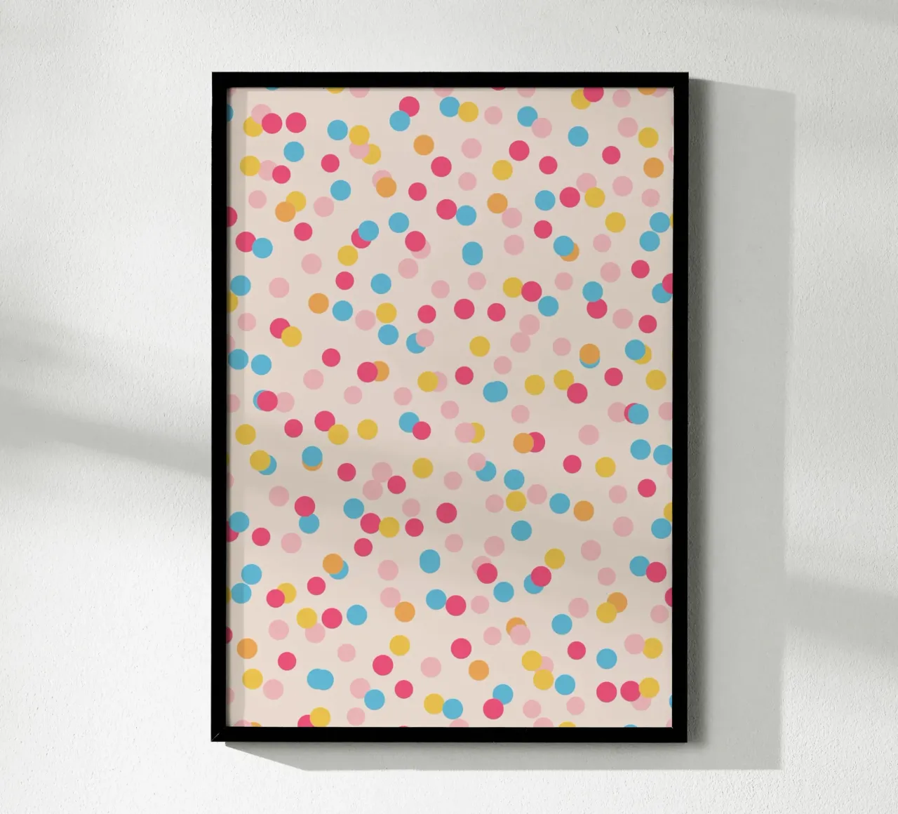 Konfetti Pastell poster con telaio in plastica da BAINAI KIDS