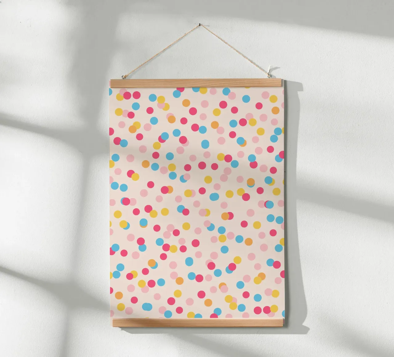 Konfetti Pastell poster con telaio in plastica da BAINAI KIDS