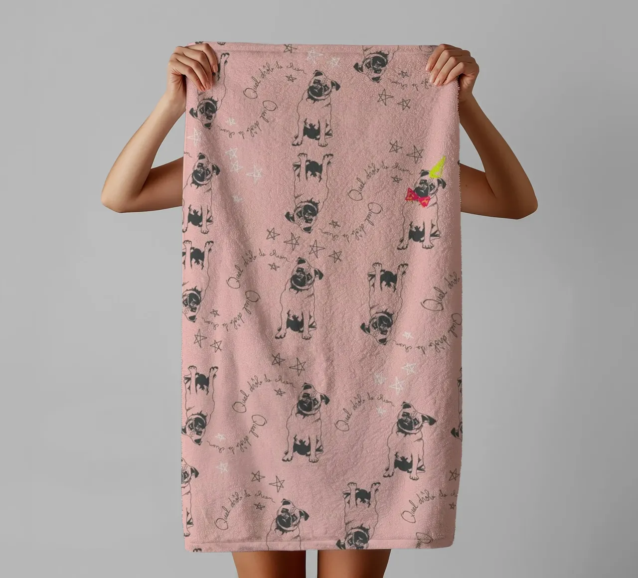 Drole de Chien asciugamano da bagno da La Belette Rose