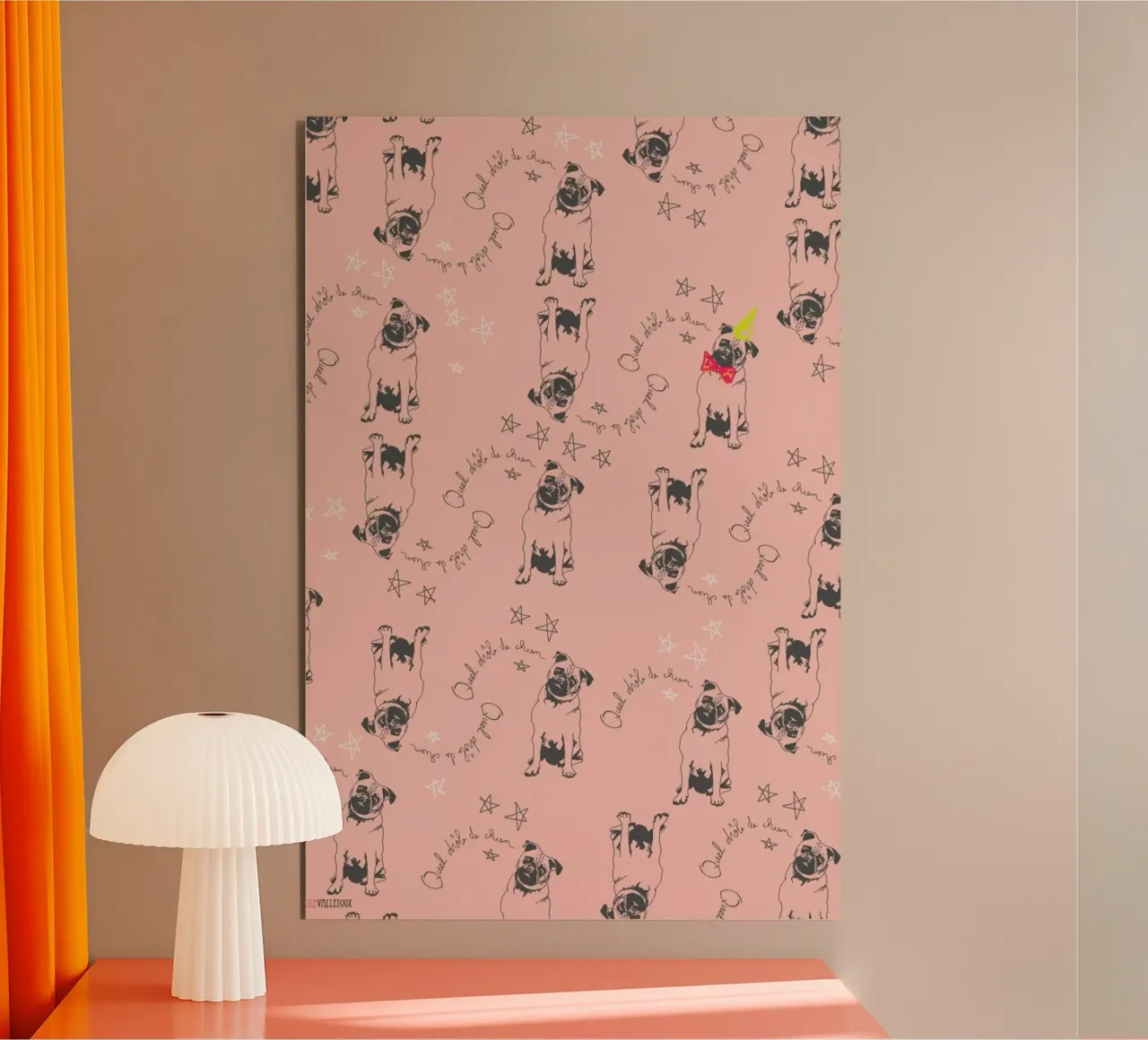 Drole de Chien alluminio dibond da La Belette Rose