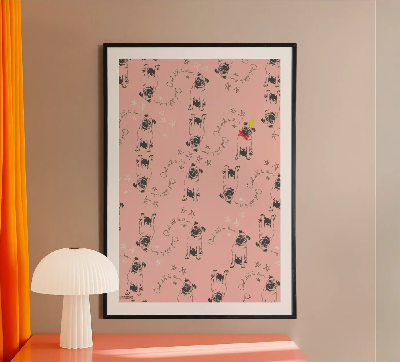 Drole de Chien poster da La Belette Rose