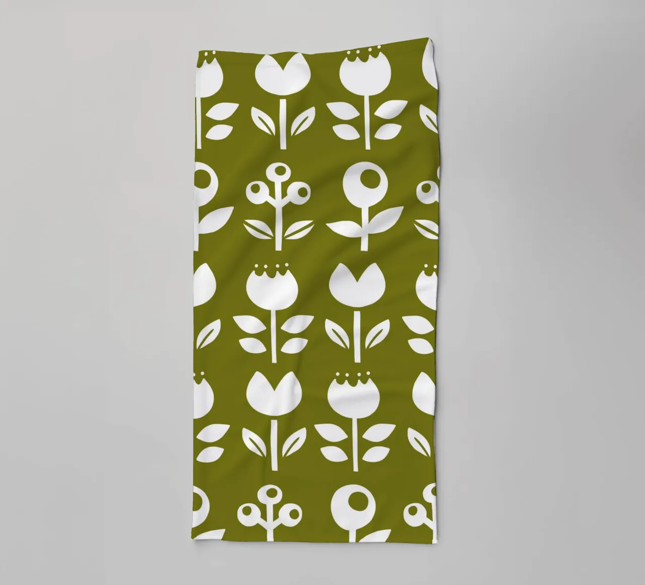 Retro Mid Century Flowers I asciugamano da bagno da BAINAI