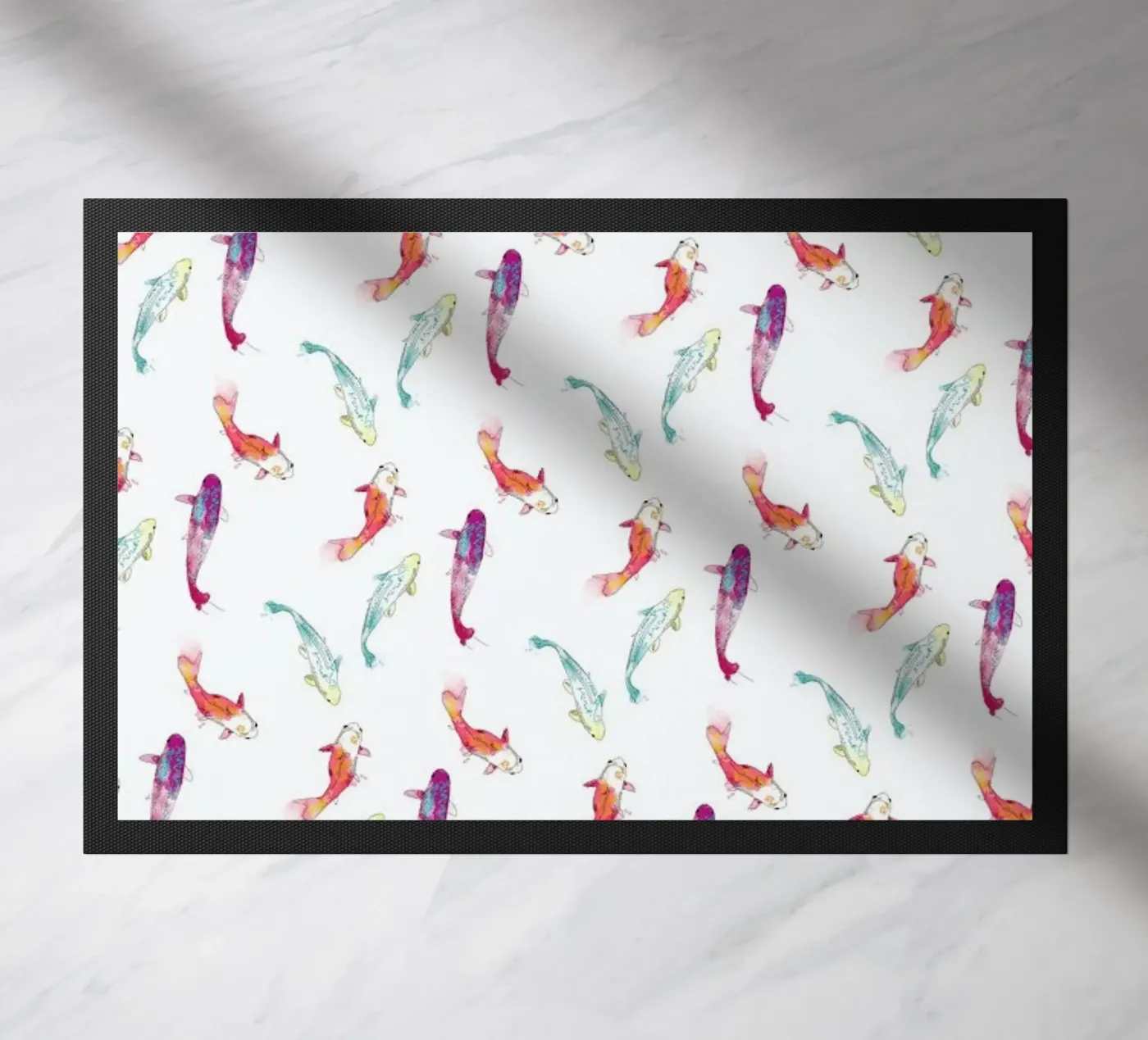 Fishes deurmat van La Belette Rose