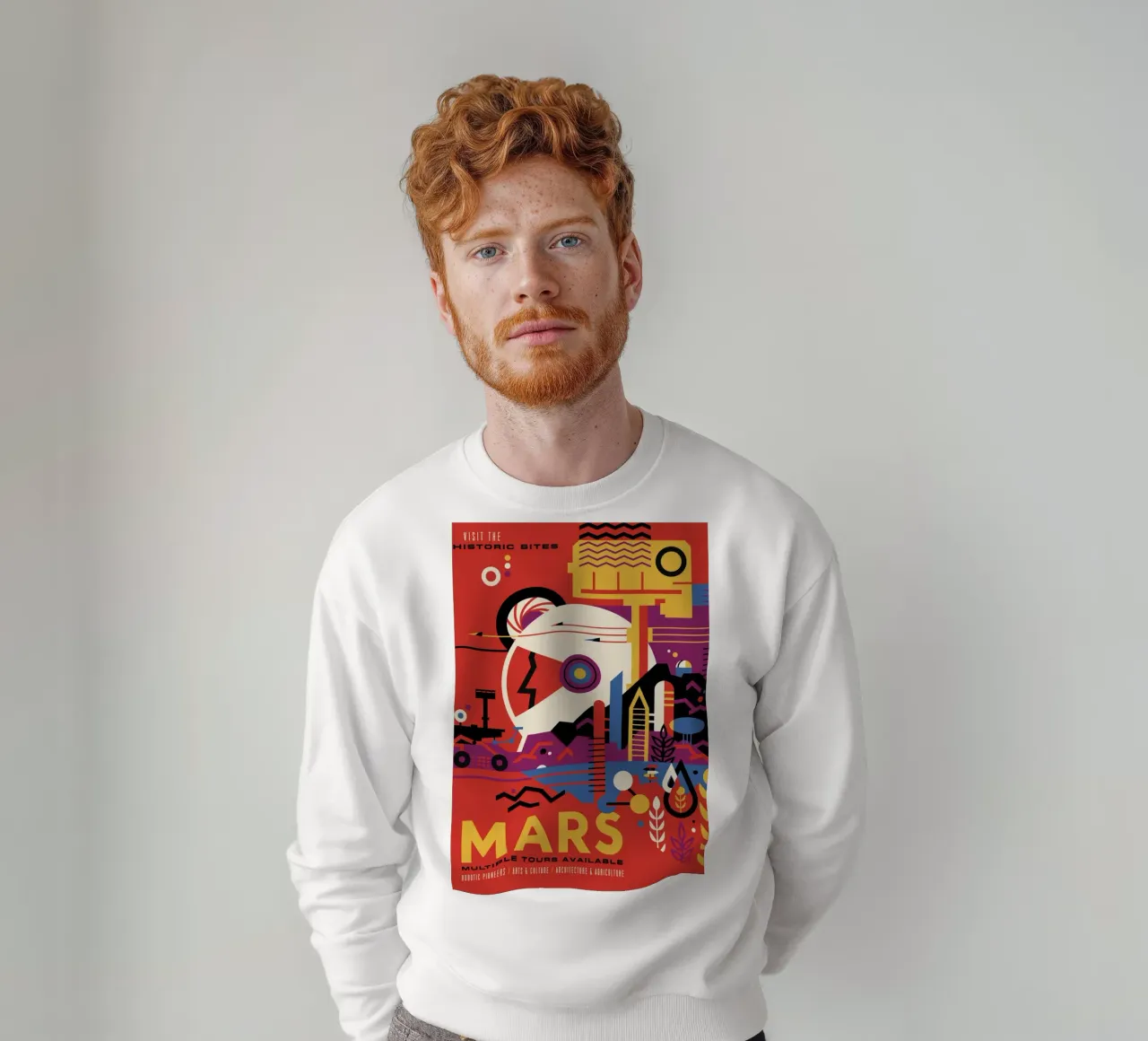 Poster della NASA su Marte felpa da 🎁 ARTVI-SHOP