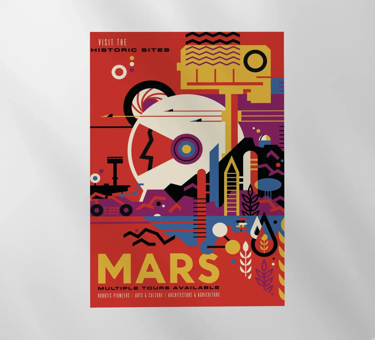 Poster della NASA su Marte pellicola backlit da 🎁 ARTVI-SHOP
