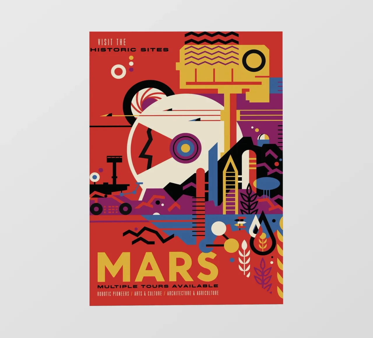 Poster della NASA su Marte pellicola backlit da 🎁 ARTVI-SHOP