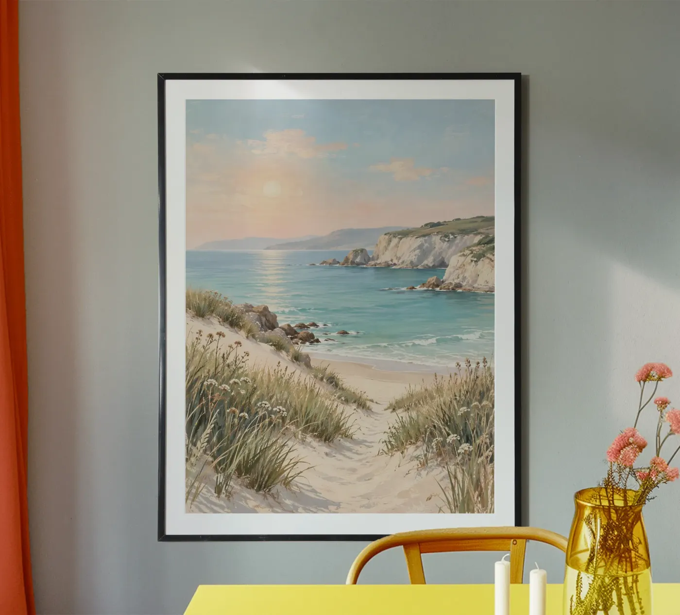 Rustig strand poster van Studio Mello
