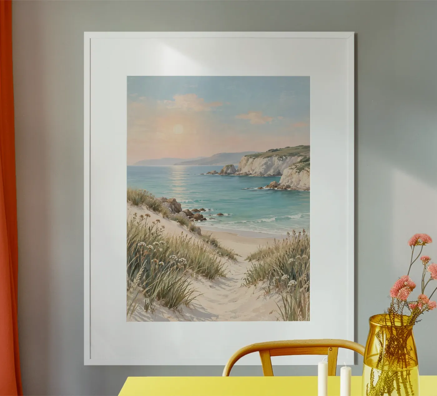 Rustig strand poster van Studio Mello
