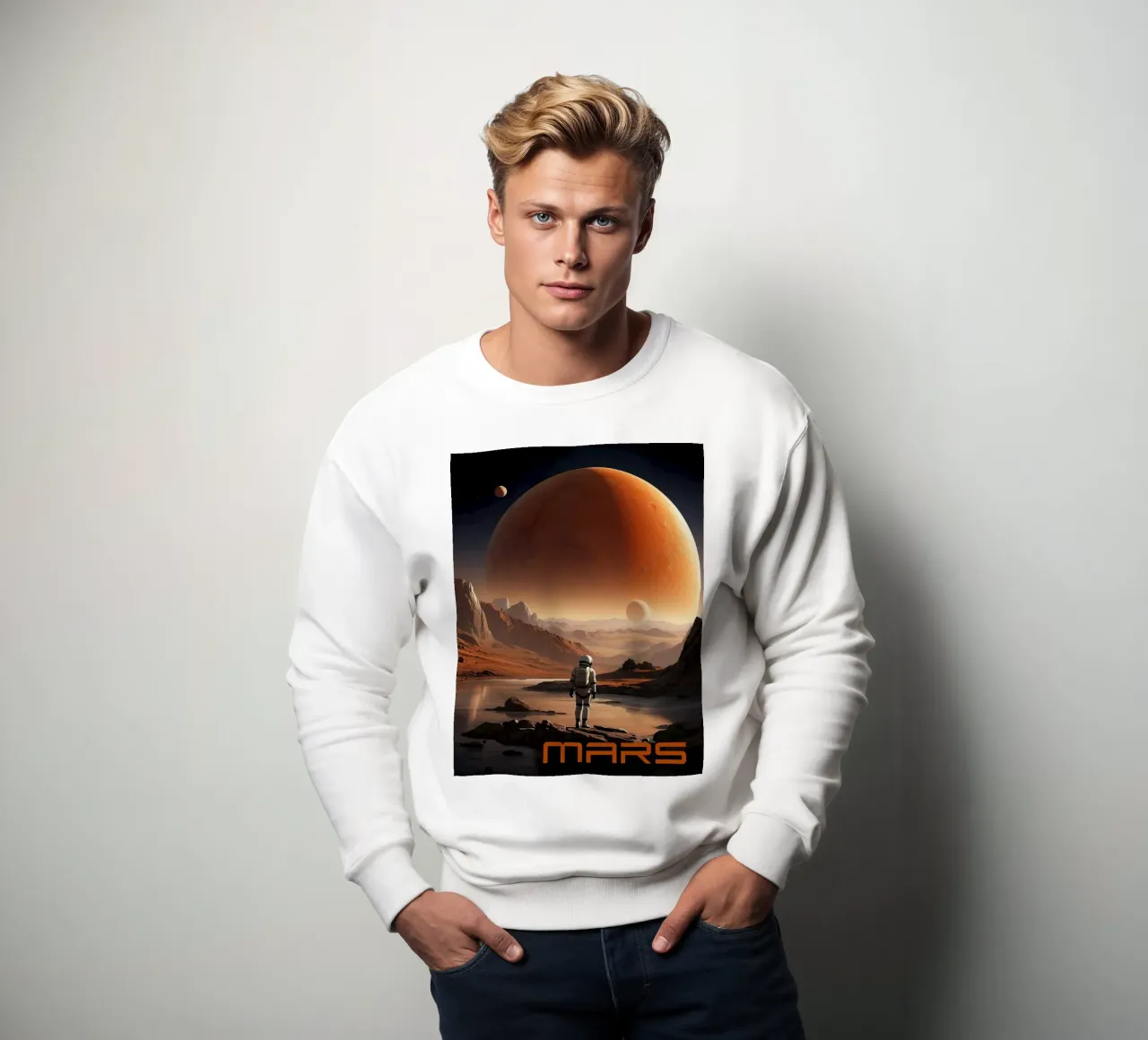 Poster della NASA su Marte felpa da 🎁 ARTVI-SHOP