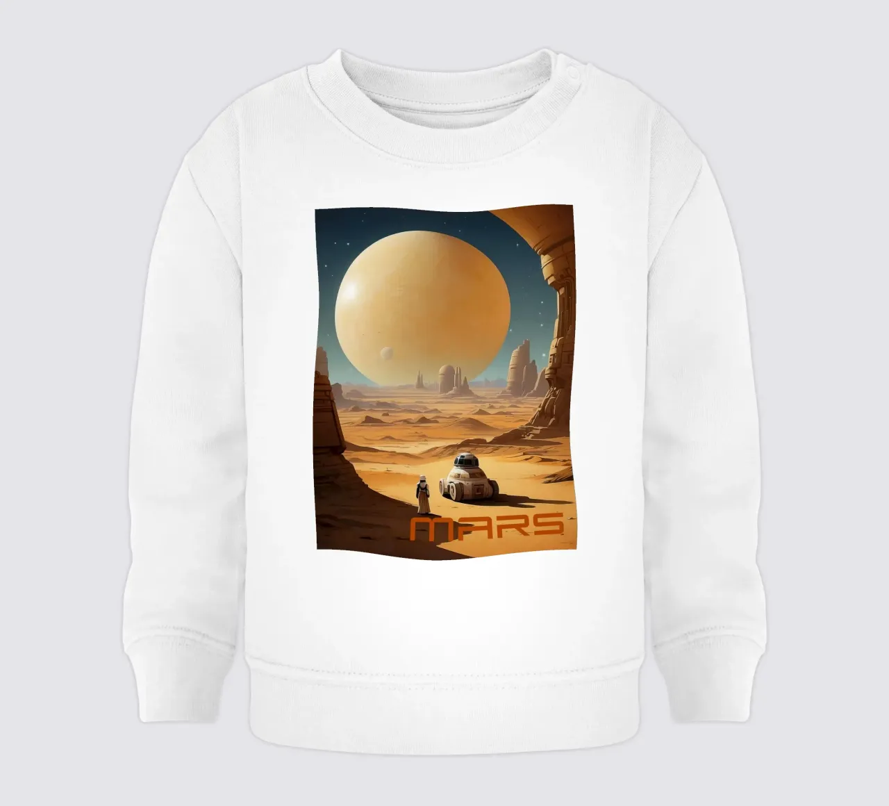 Poster della NASA su Marte felpa neonato da 🎁 ARTVI-SHOP