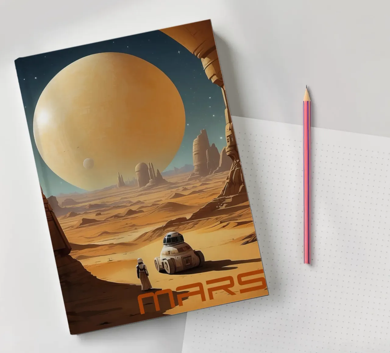Poster de la NASA sur Mars carnet de notes de 🎁 ARTVI-SHOP