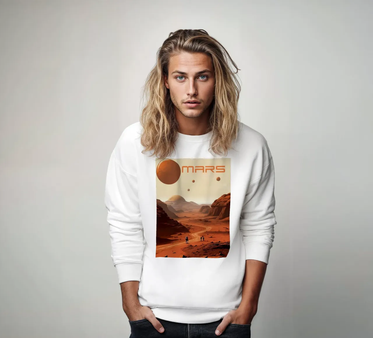 Poster della NASA su Marte felpa da 🎁 ARTVI-SHOP