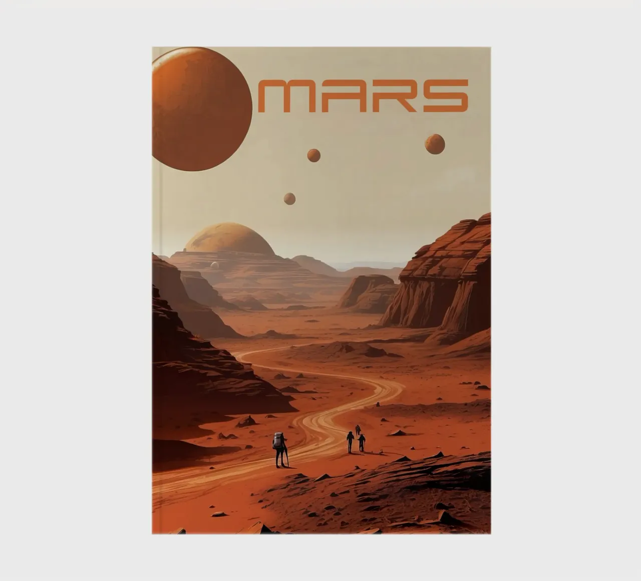 NASA Mars Poster notebook by 🎁 ARTVI-SHOP