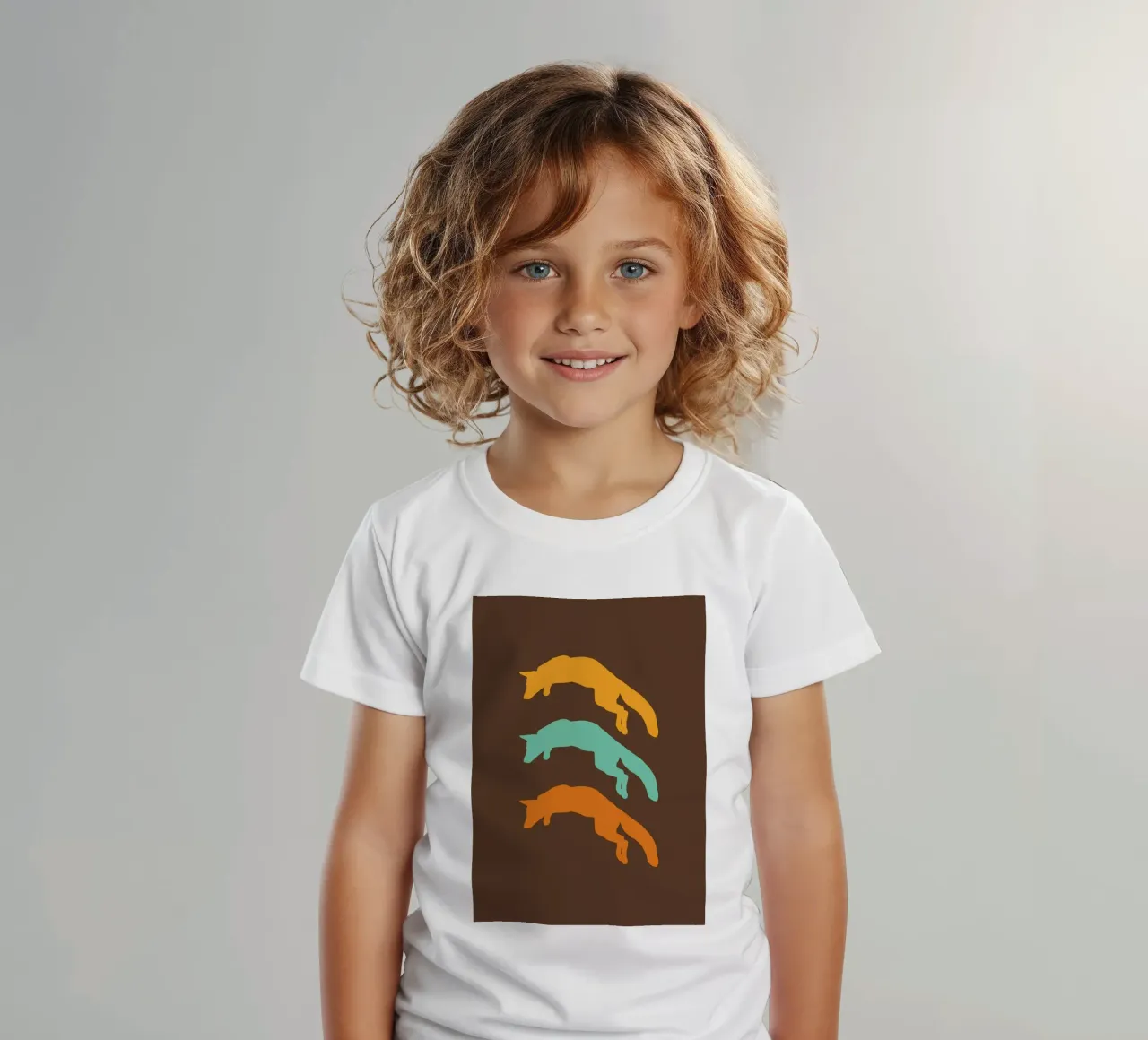 Retro Fuchs t-shirt bambini da BAINAI KIDS
