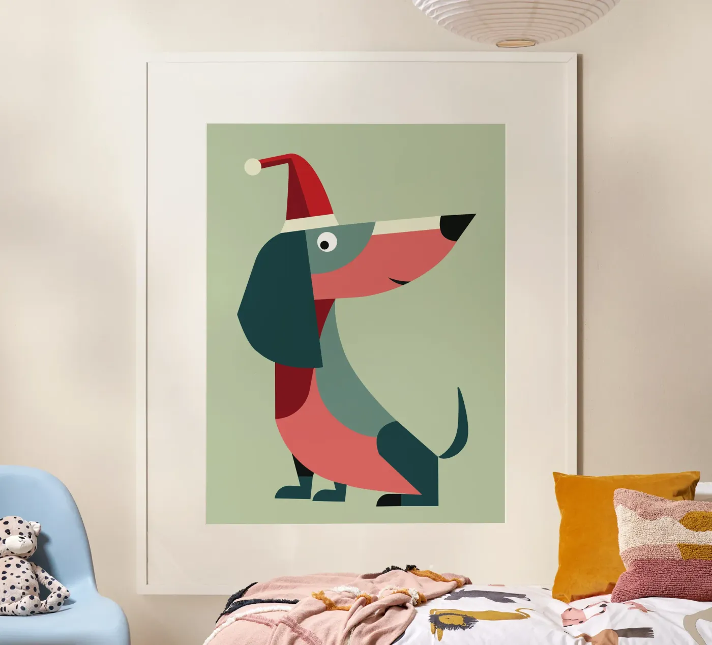Weihnachtsdackel poster da DARIA IVANOVNA
