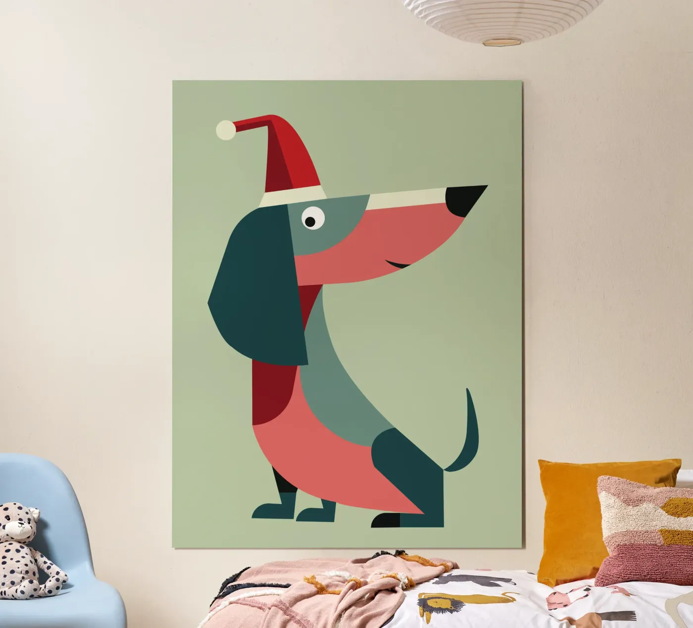 Weihnachtsdackel poster da DARIA IVANOVNA