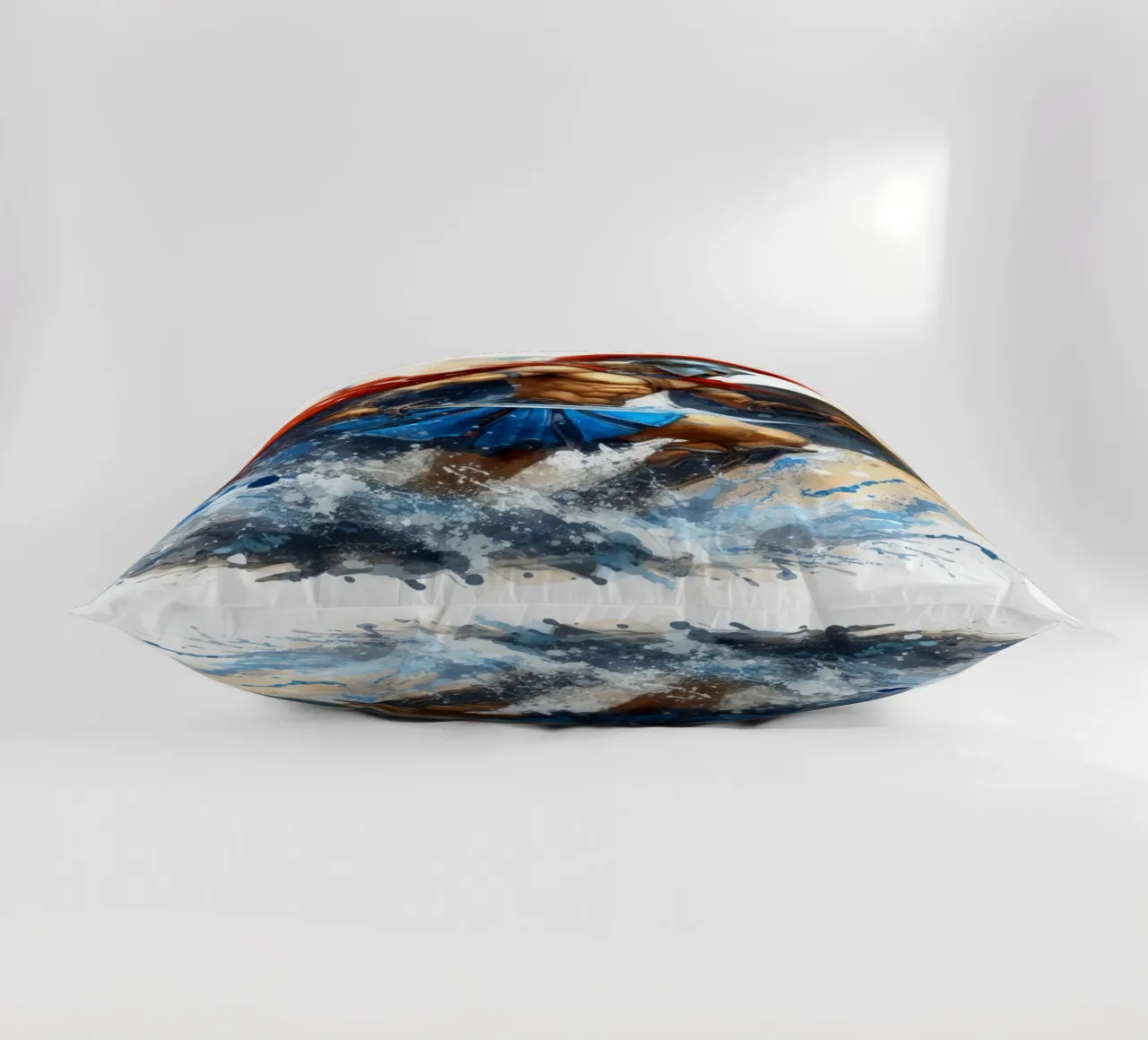 Guerriero greco spartano in acquerello cuscino da 🎁 ARTVI-SHOP