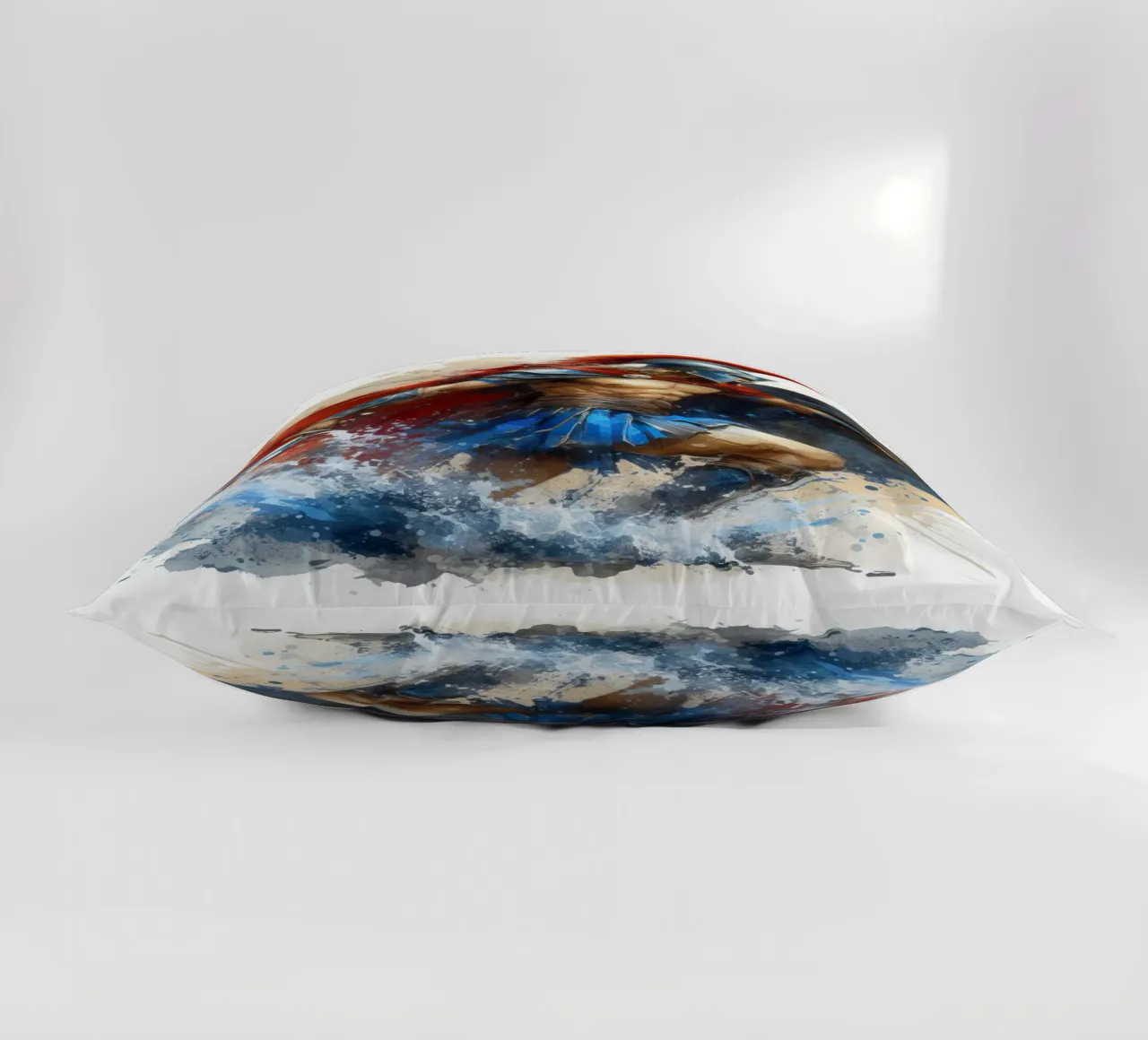 Guerriero greco spartano in acquerello cuscino da 🎁 ARTVI-SHOP