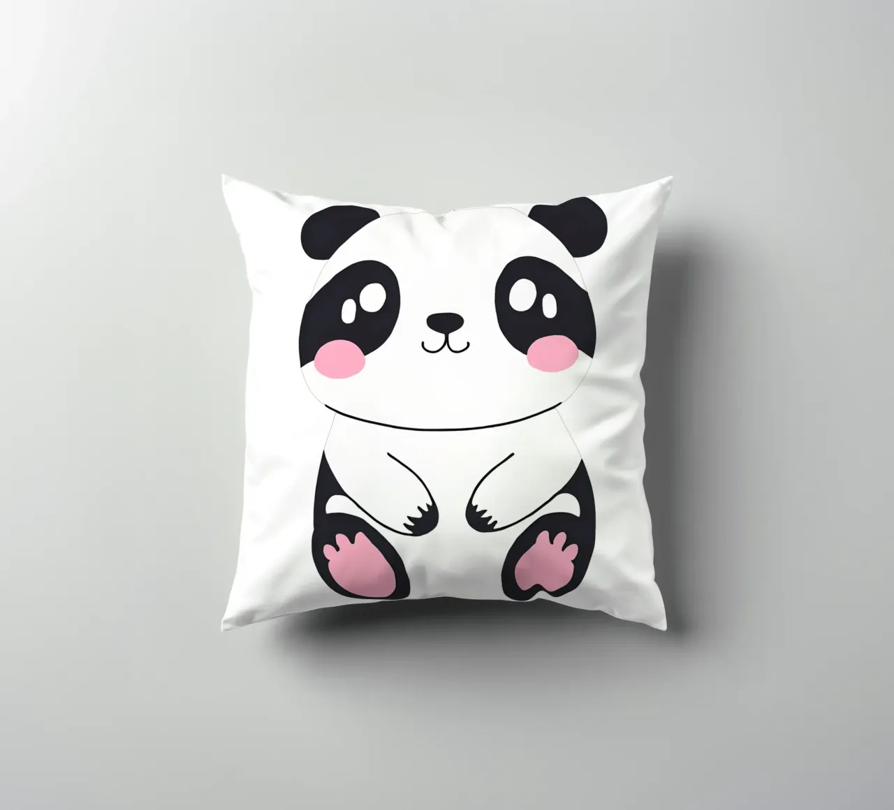 panda kawaii 1 cuscino da Rezh creations