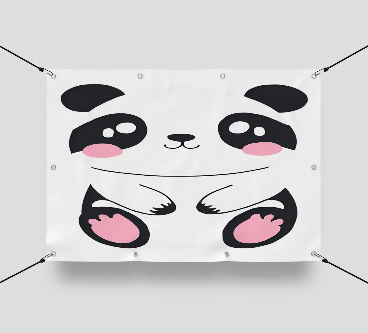 panda kawaii 1 telo in pvc da Rezh creations