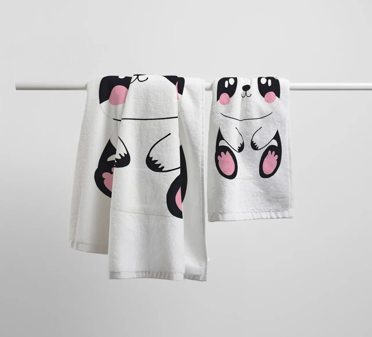 panda kawaii 1 asciugamano da bagno da Rezh creations