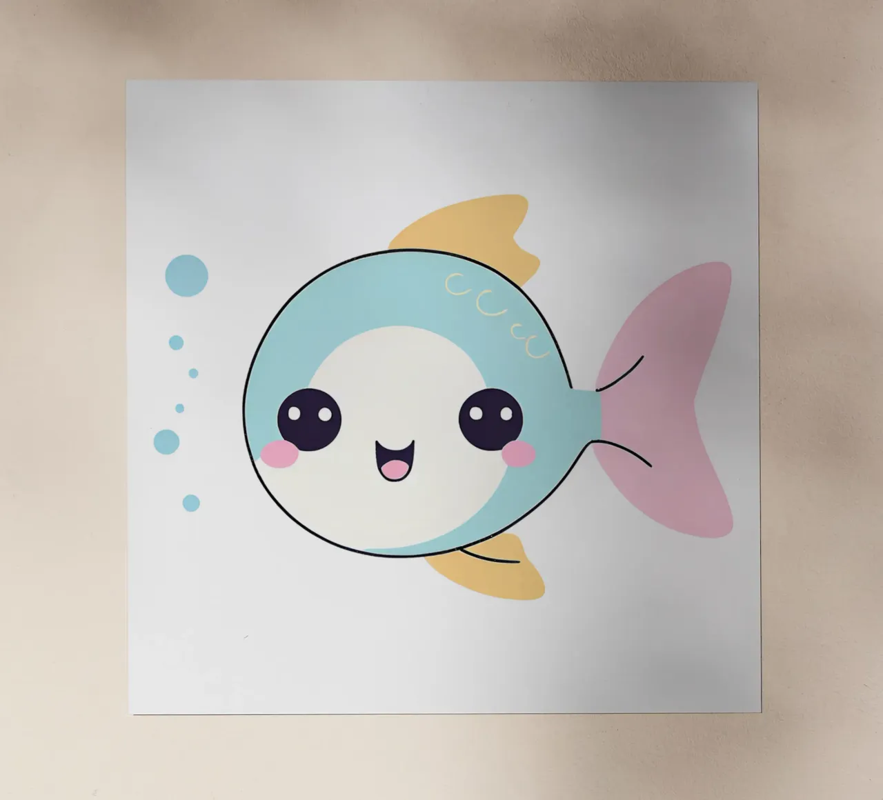 poisson kawaii 1 pellicola backlit da Rezh creations