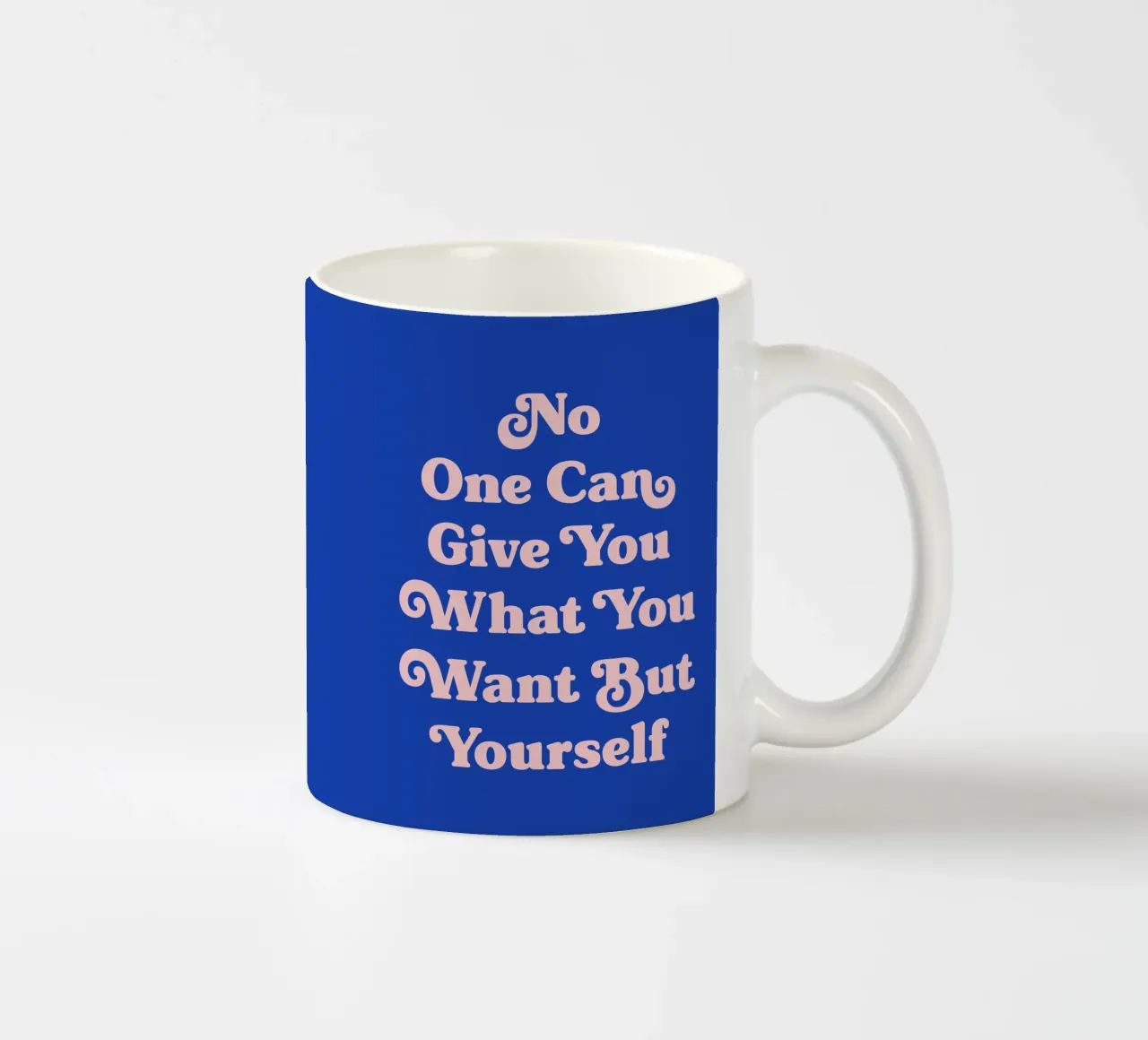 Niemand kann dir geben, was du willst, außer dir selbst Zitat Keramik Tasse von Paigaam Studio