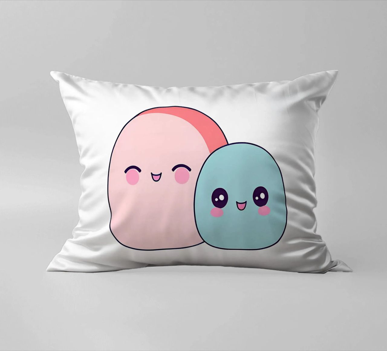 bocce kawaii 1 cuscino da Rezh creations