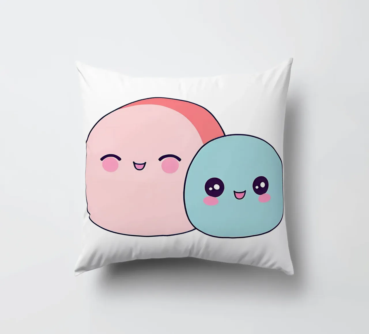 bocce kawaii 1 cuscino da Rezh creations