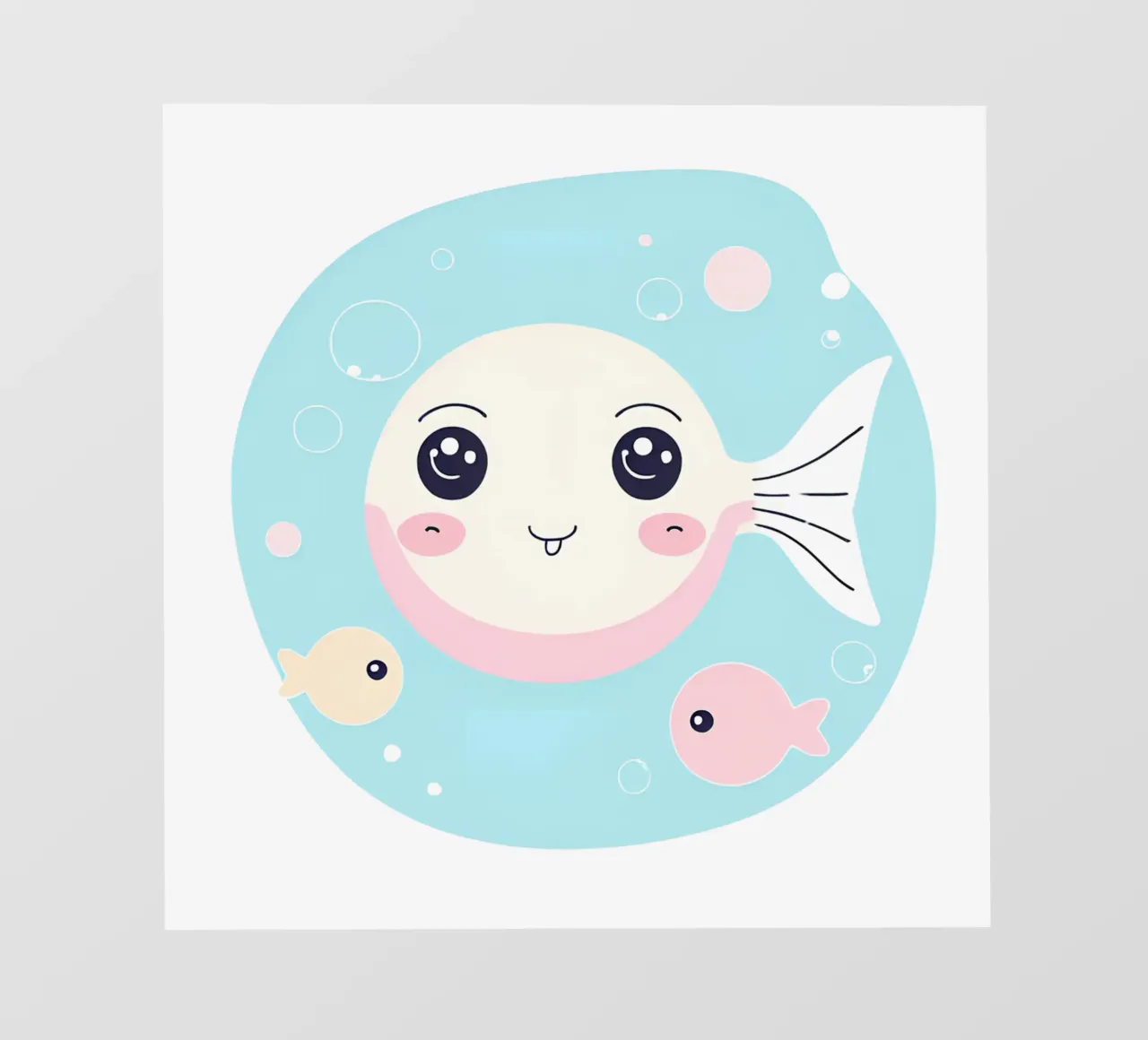 poisson kawaii 2 telo in pvc da Rezh creations