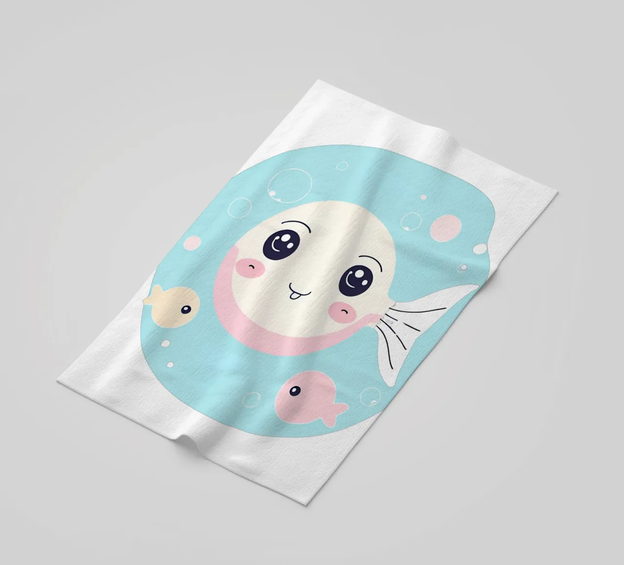 poisson kawaii 2 Strandtuch von Rezh creations