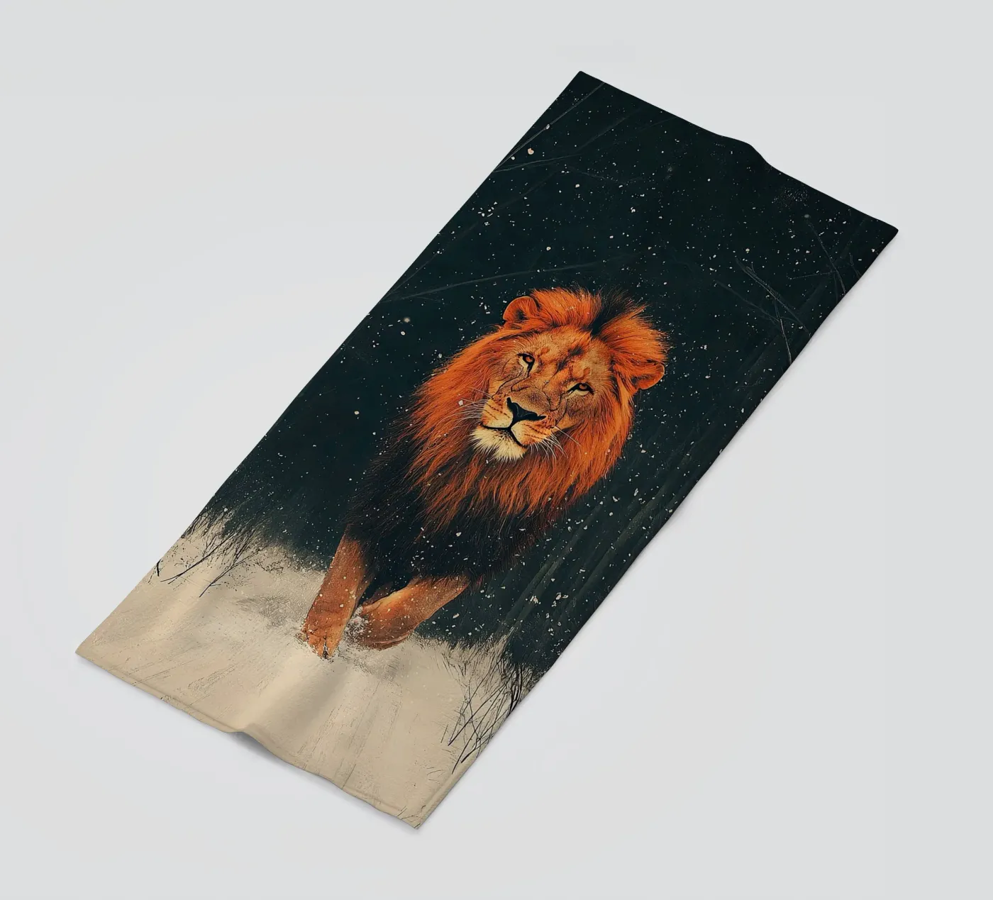 Lion serviette de plage de Nikis Art Studio