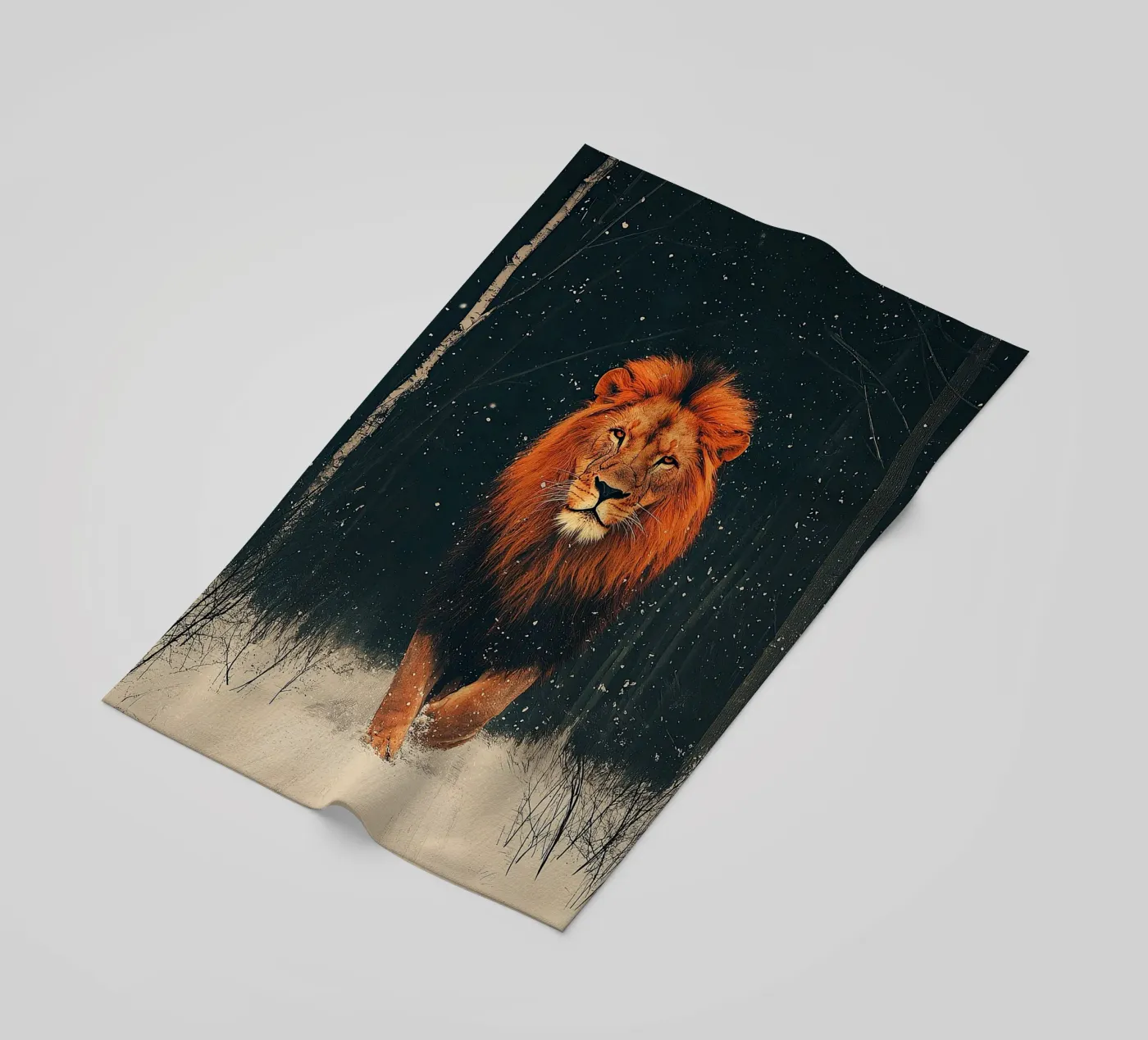 Lion serviette de plage de Nikis Art Studio