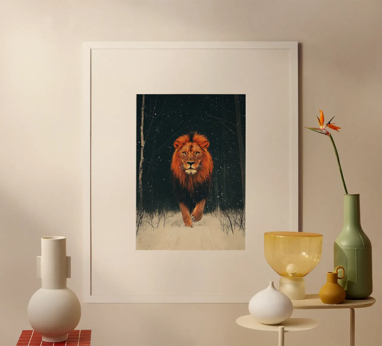 Leone poster da Nikis Art Studio