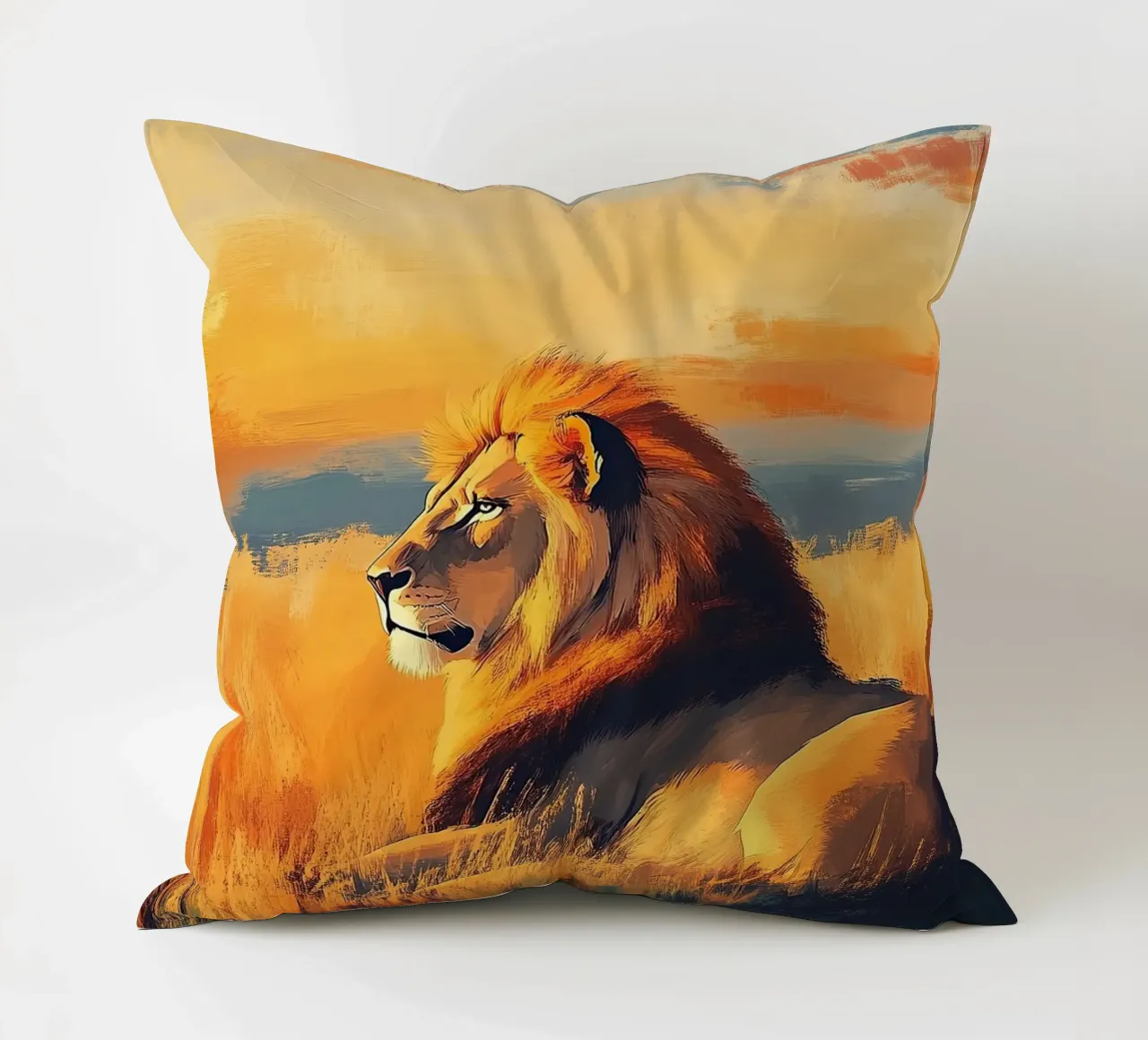 Leone cuscino da Nikis Art Studio
