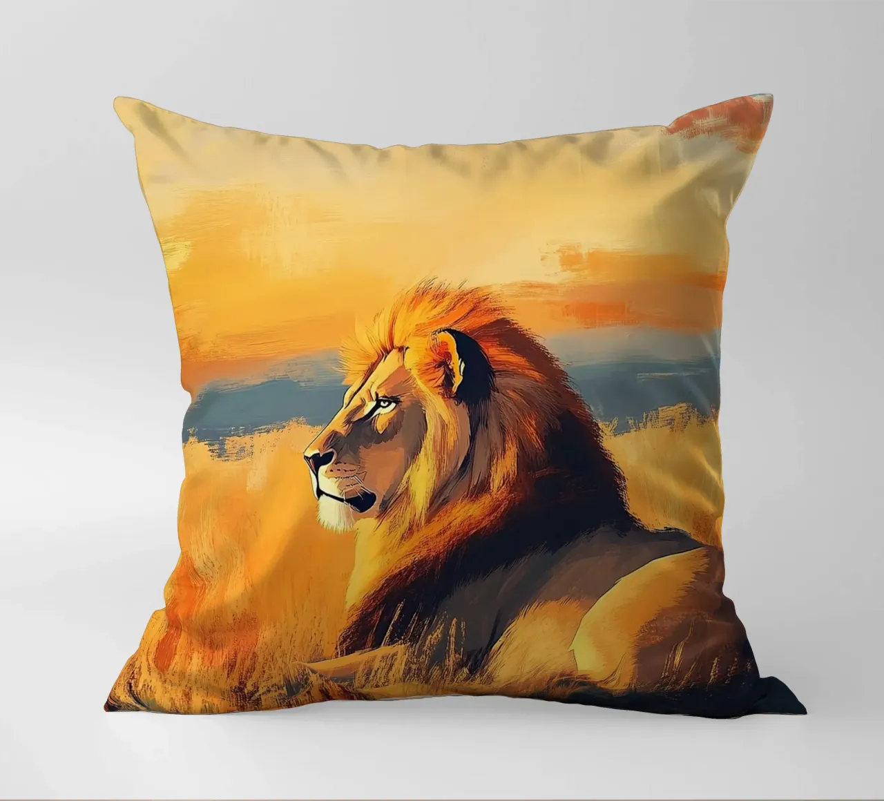 Leone cuscino da Nikis Art Studio