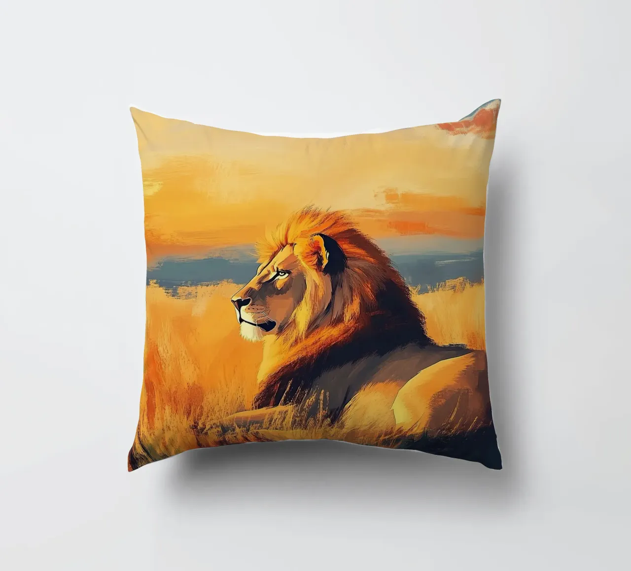 Leone cuscino da Nikis Art Studio