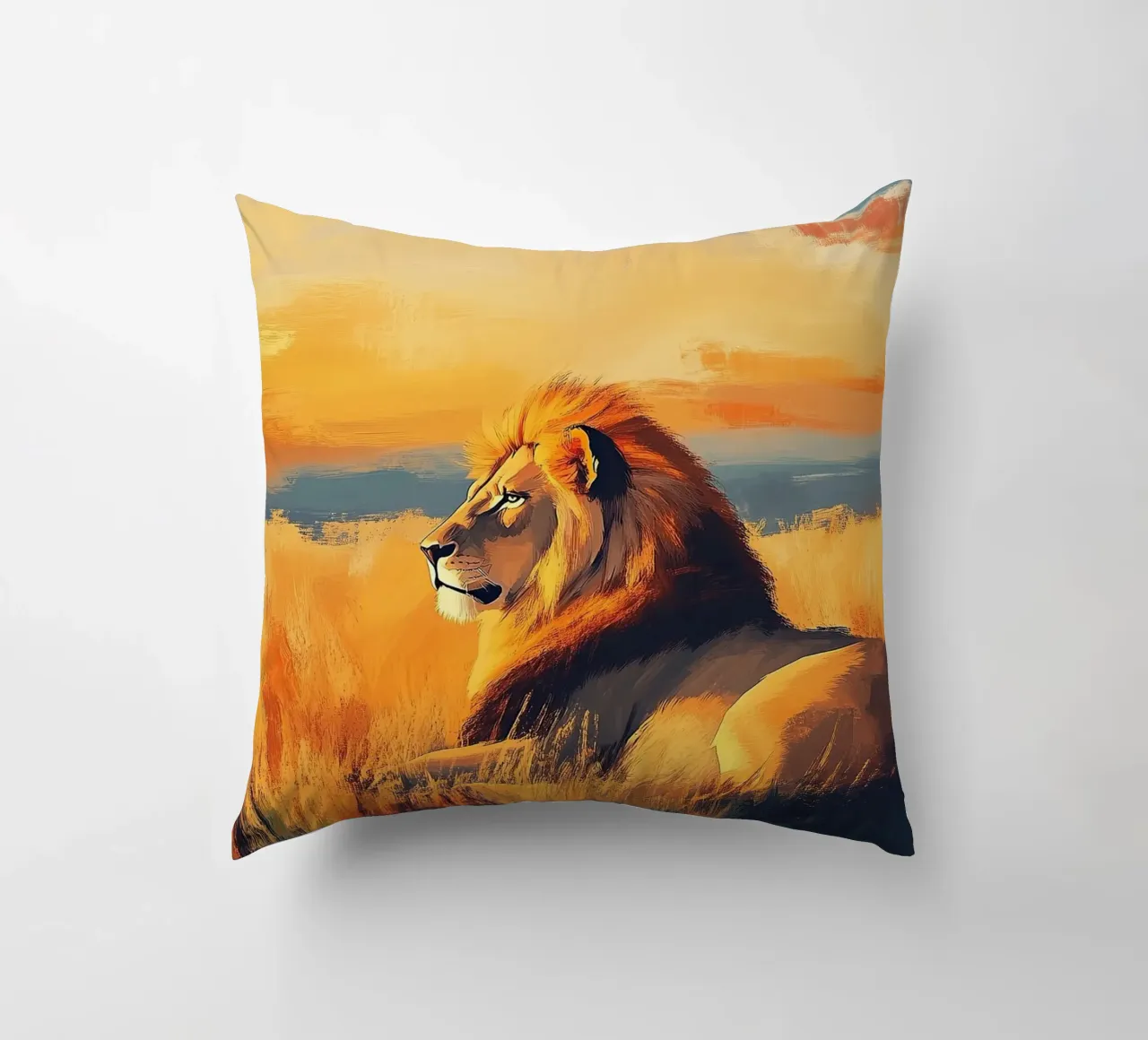Leone cuscino da Nikis Art Studio